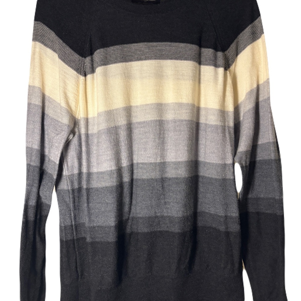 Banana Republic Crewneck Sweater Black and Gray Gradient